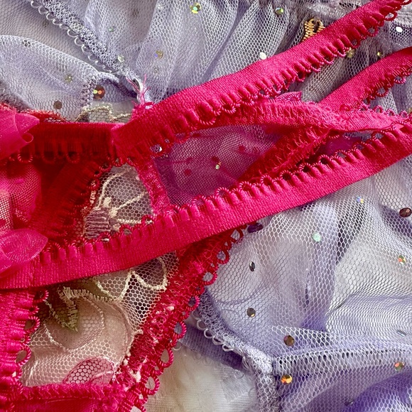 Victoria’s Secret For Love and Lemons Luella Thong Panty Pink - Picture 8 of 13